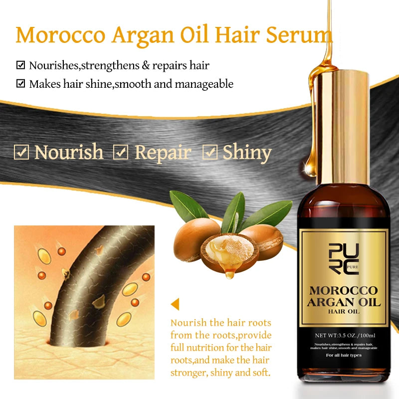 Moroccan Argan Hair Oil Serum – Nourish And Repair